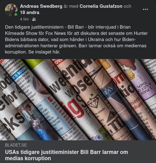 Barr Om Ukraina & Biden