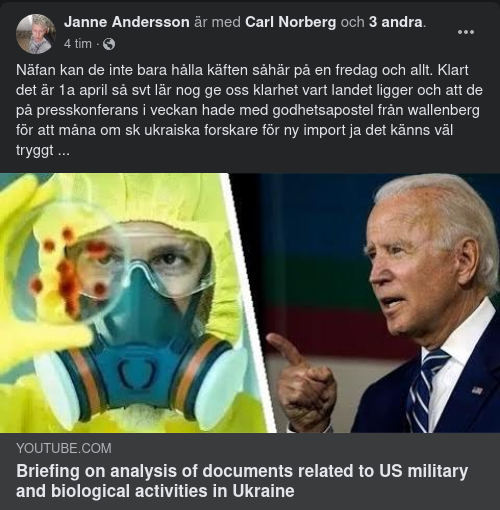 Rysk Briefing Om Amerikansk Biolabbsaktivitet I Ukraina