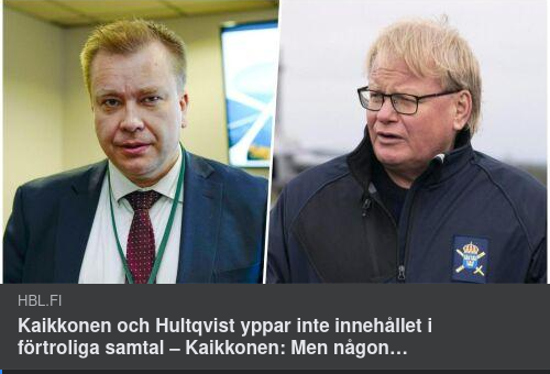 Svensk-Finsk Försvarsallians Inte Aktuellt