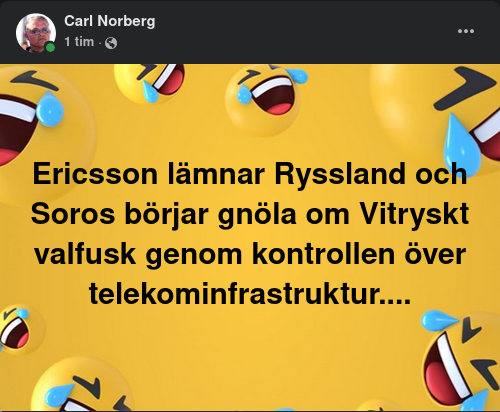 Ericsson Lämnar & Soros Telekominfrastrukturgnölar