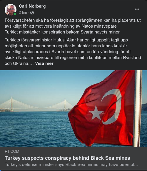 Minor I Svarta Havet & Konspirationsmisstänksamma Turkar