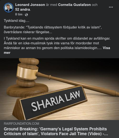 Lagligt Okritserbar Islam I Tyskland