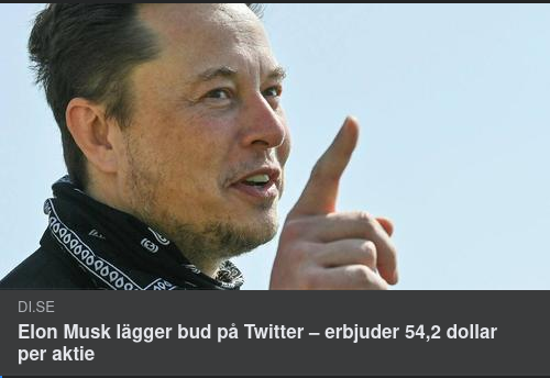 Musk Lägger Twitterbud