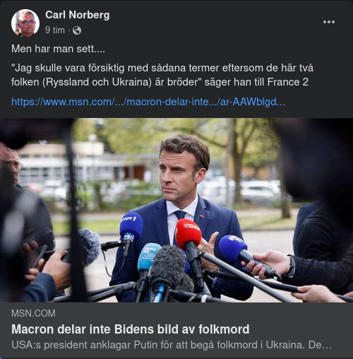 Macron, Biden & Folkmord