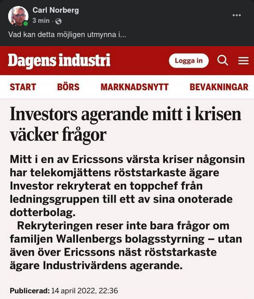 Frågeresande Investoragerande
