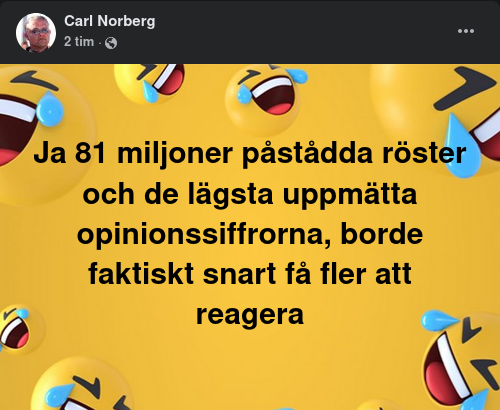 Bidens Röst & Opinionssiffror