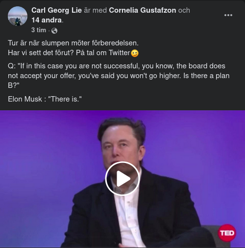 Musk Har En Plan B