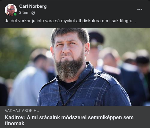 Kadyrov På Intet Sätt Subtil
