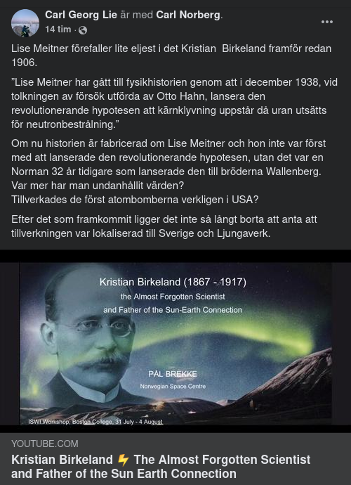 Birkeland & Kärnklyvningen