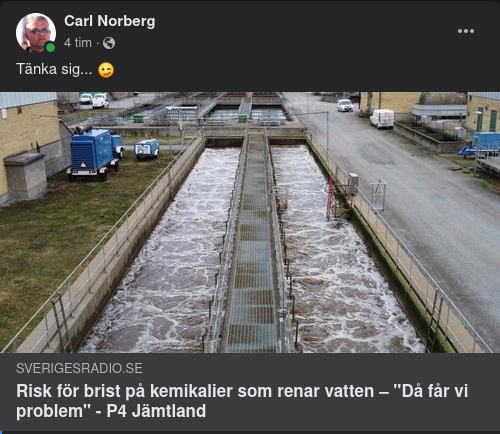 Vattenrenande Kemikaliebristrisk