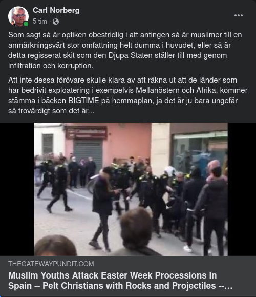 Religiösa Dumhuvuden Eller Djupt Regisserad Skit