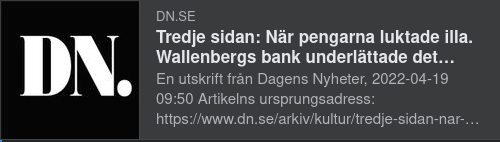 Wallenbergs Bank Underlättade För Nazistiskt Näringsliv I DN