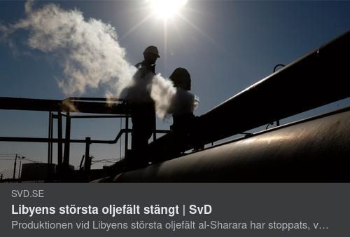 Stängt Libyskt Oljefält