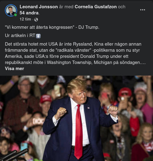 Trump Om Stagflation & Mer