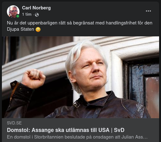 Assange Ska Utlämnas Enligt Domstol