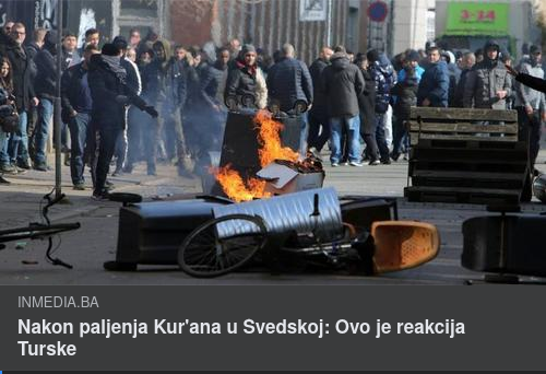 Turkiskt Koranbränningsfördömande