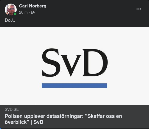 Polisiärt Upplevda Datastörningar