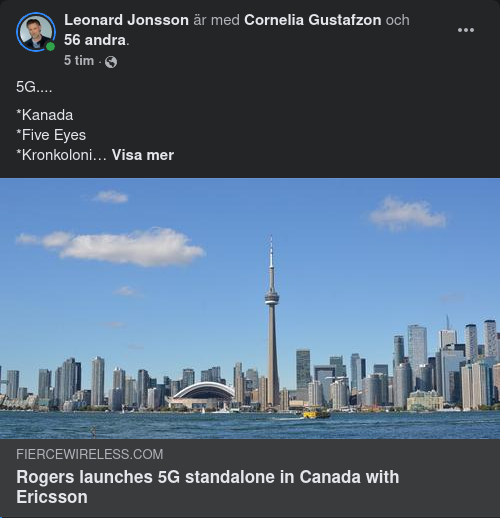 5G I Kanada Med Ericsson