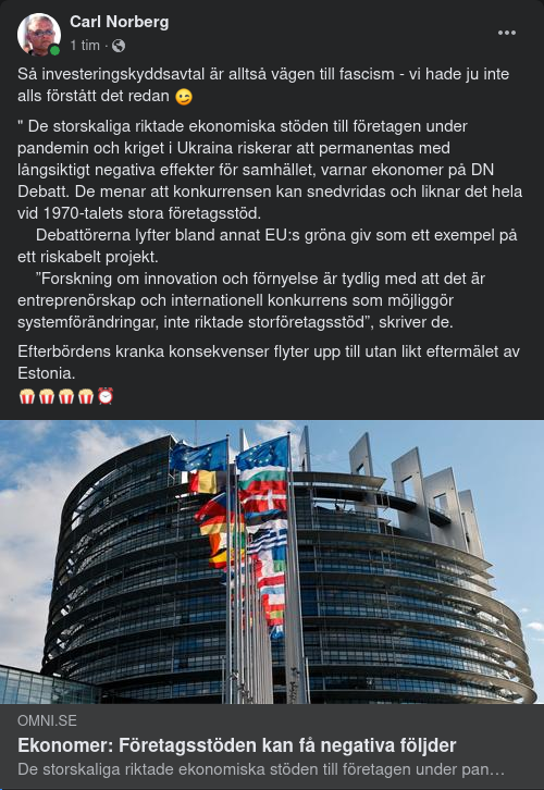 Företagsstöd & Fascism