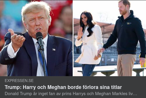 Trump & Det Brittiska Kungahuset