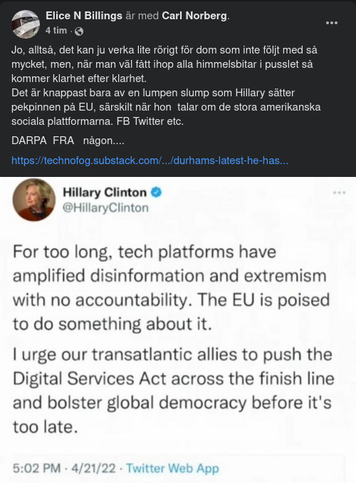 Hillary, Techplattformar & Global Demokrati
