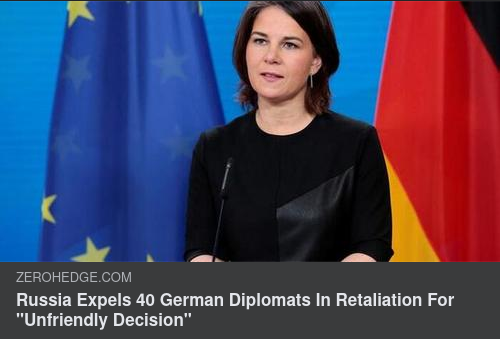 Ryssland Utvisar 40 Tyska Diplomater