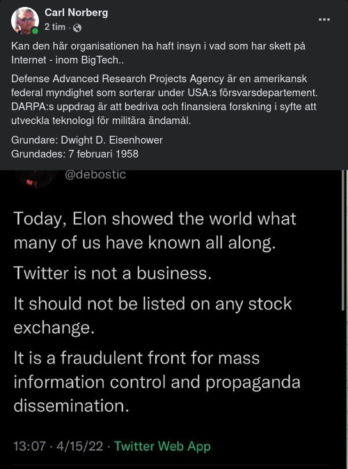 Organiserad Insyn Med DARPA