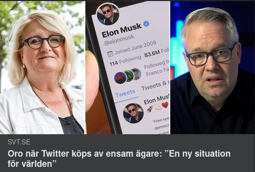 Medial Expertoro Över Musks Twitterköp
