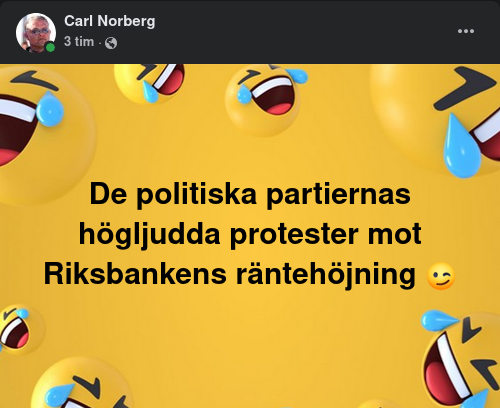 Partipolitiska Riksbanksprotester...