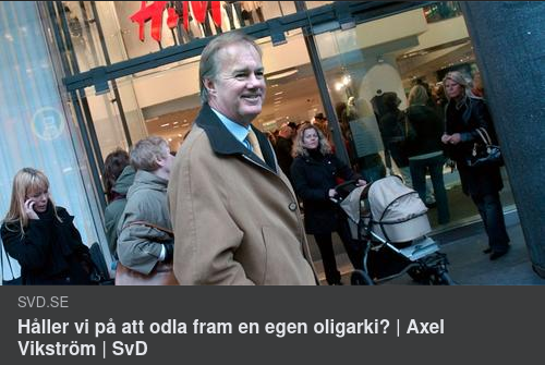 Svenskt Oligarkodlande I SvD