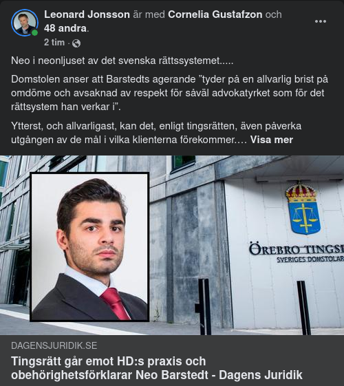 Neo I Det Svenska Rättssystemet