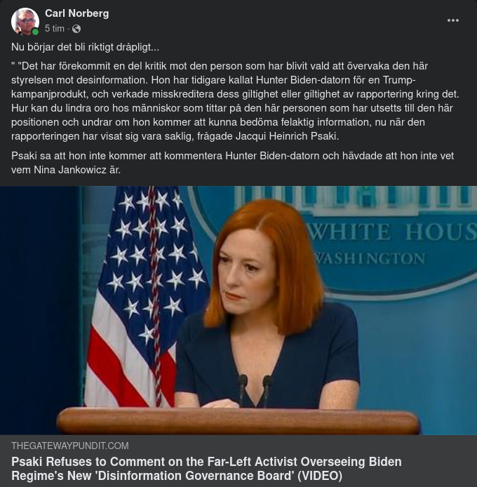 Okommenterande & Ovetande Psaki