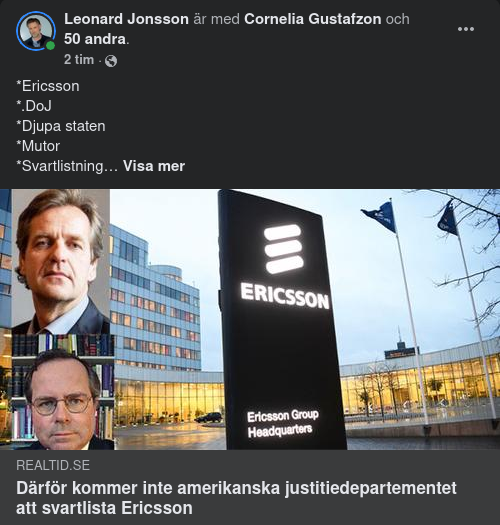 DoJ Utan Ericsson-Alternativ...