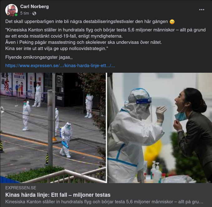 Inga Kinesiska Destabiliseringsfestivaler