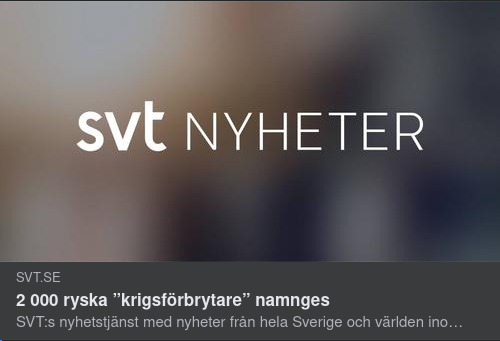 Ukrainskt Namngivna Ryska "Krigsförbrytare"