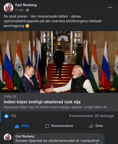 Billig Rysk Olja För Indien