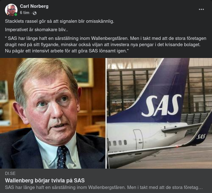 SAS-Tvivlande Wallenberg