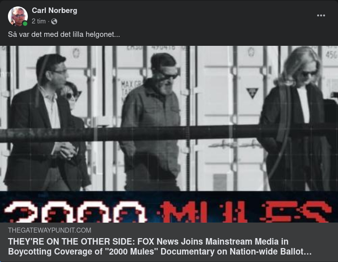 Fox News Mörkar 2000 Mules