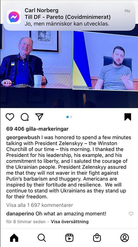 Prescotts Barnbarn I Samspråk Med Zelensky