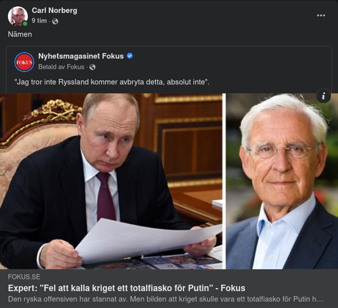 Inget Totalfiasko För Putin