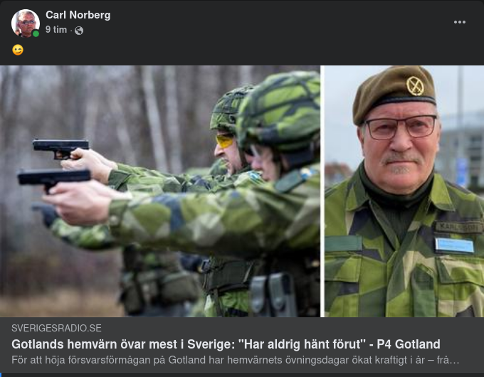 Hemvärnsövande Gotland