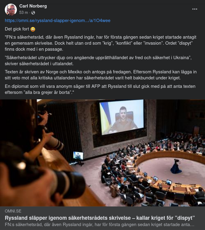 Dispyt Enligt FN:s Säkerhetsråd