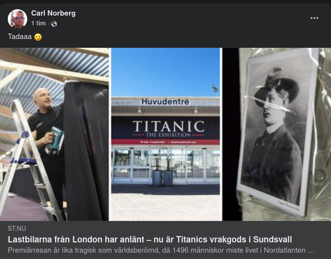 Titanics Vrakgods I Sundsvall