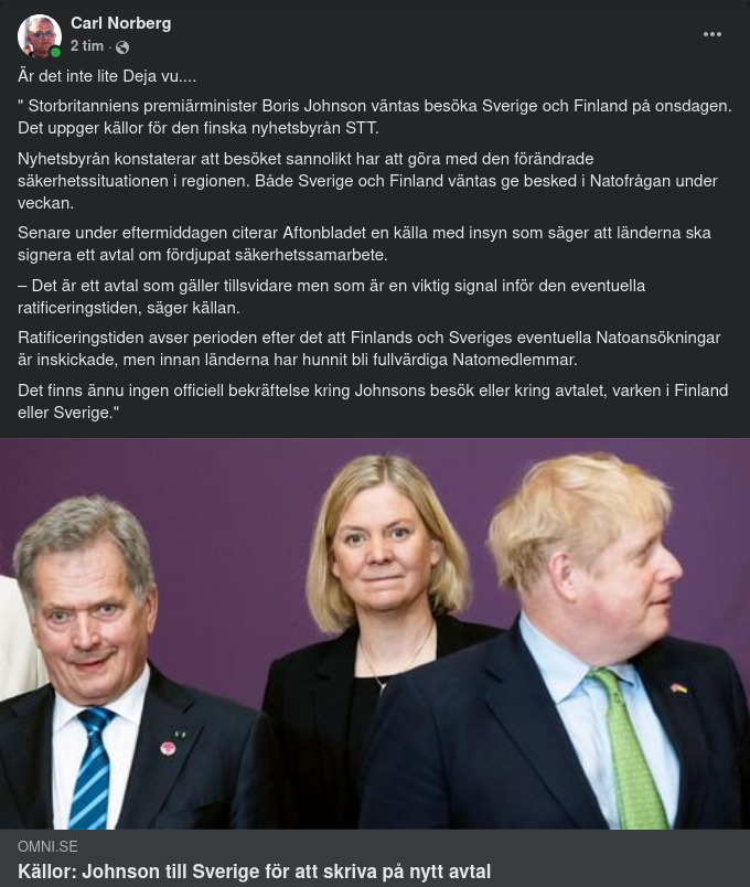 Förväntat BoJo-Besök