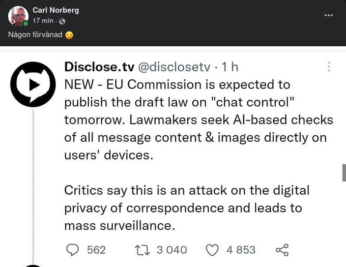 Digital Direktkontrollentusiastiskt EU