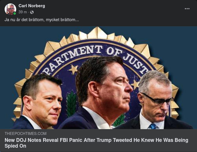 FBI-Panik Efter Trump-Twitter