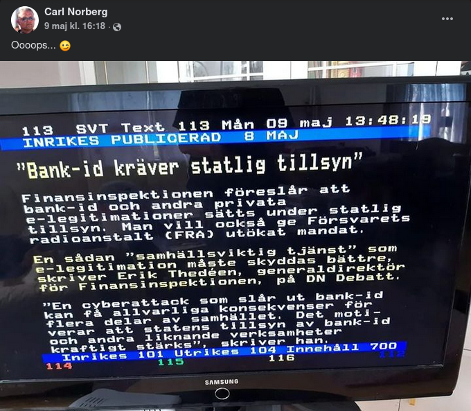 FI: Bank-ID Kräver Statlig Tillsyn