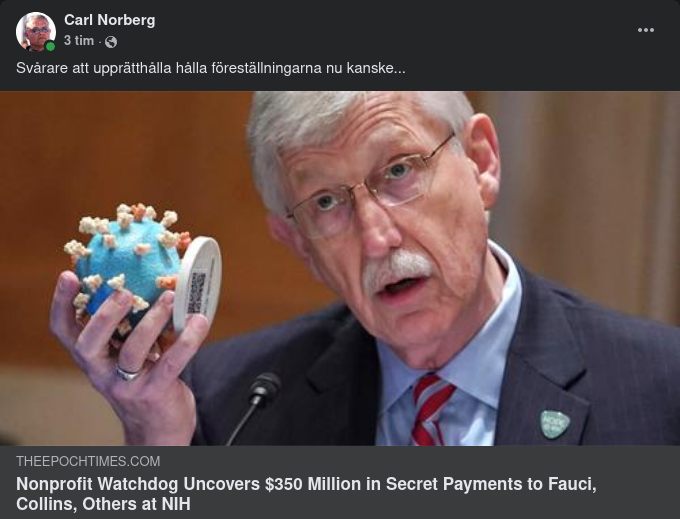 Hemliga Miljoner Till Fauci & Andra