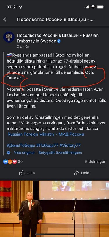 Högtidlig Tillställning På Rysslands Ambassad I Stockholm