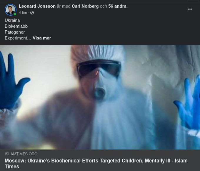 Om Biolabben I Ukraina